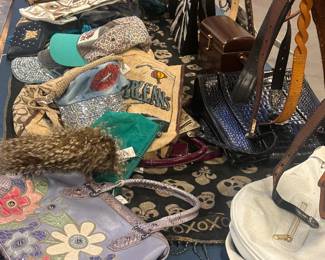 Mixture of fun purses.