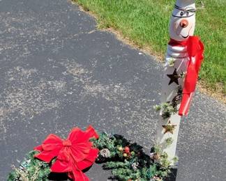 Wreath Snowman