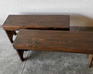 2 Wooden Benches