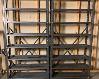 Two Metal Shelving Units