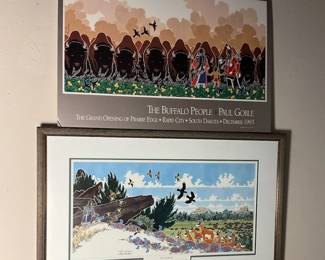 Paul Goble On The Ridge, Signed Poster The Buffalo People