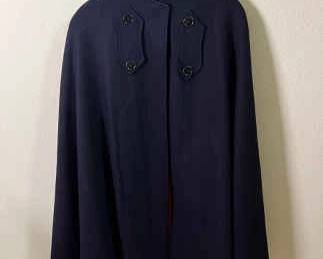 Womens Vintage Wool Cape