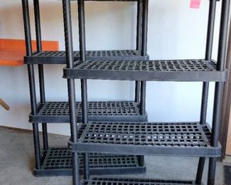 Pair of 4 Tier Storage Racks