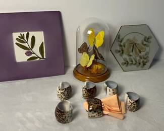 Trivets, Shell Napkin Rings Butterflies