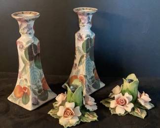 Capodimonte Candle Stick Holders More