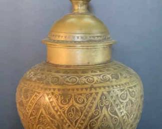 Vintage Heavy Brass Urn