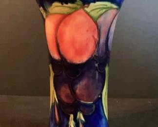 Moorcraft Wisteria Plumb Art Pottery Vase