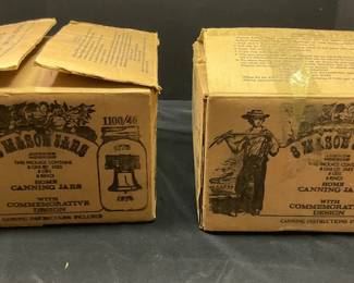 VTG Mason Jars with Commemorative Design