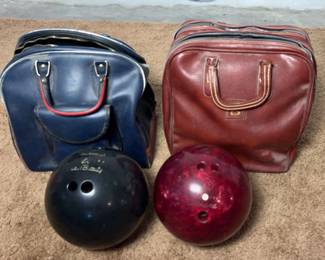 Two Used Bowling Balls