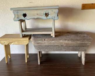 3 Rustic Benches