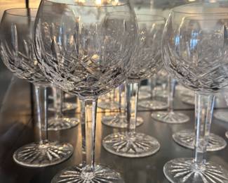 Waterford crystal red wine glasses