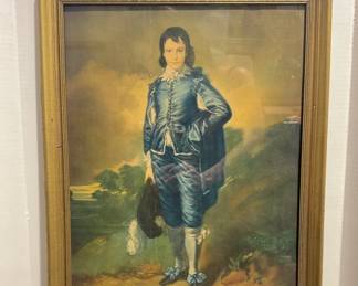 Antique Thomas Gainsborogh The Blue Boy Reproduction