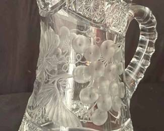 Tuthill Cut Glass Pitcher