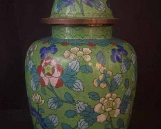 Chinese Cloisonn Ginger Jar