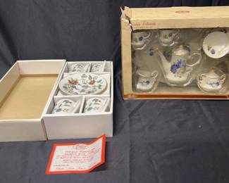 Two Small Tea Sets in Original Boxes by Andrea Sadek