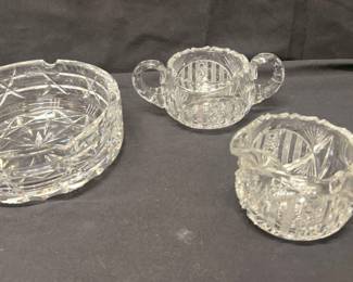 Heavy Cut Glass Items