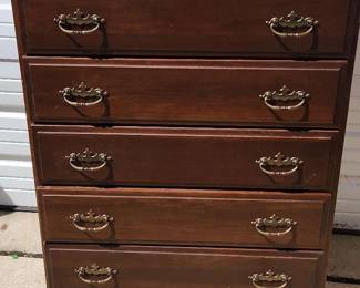5 Drawer Wooden Dresser by Smith
