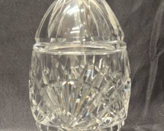 Large Cut Crystal Eggshaped Container