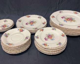 Santa Rosa Pattern Federal Shape Dishes by Syracuse China