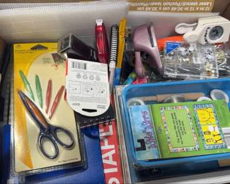 Huge Mystery Lot Of Office Craft Supplies