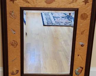 Hudson River Inlay Seashell Medley Border Mirror