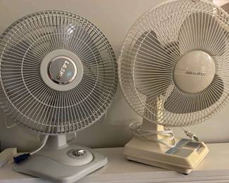 Two Tabletop Fans