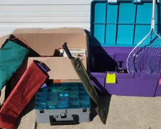 Mystery Lot Of Fishing And Camping