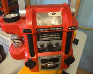 #248	Black & Decker Storm Station Battery Charger and Radio Station (as is no cord)	 $25.00 
