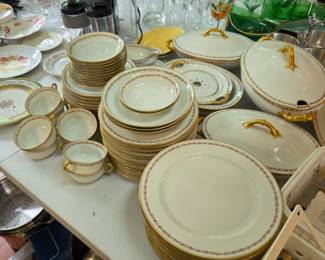 #174	Haviland France for Chas Reizenstein CO. Allegheny, PA - 56 piece mixed Set - with Serving Pieces extra	 $75.00 
