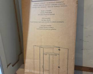 #206	Stor-it-All Garage Utility Cabinet New in Box Unassembled w/2 doors - 38.5x20.5x70.5	 $125.00 
