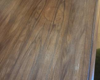 #141	Wood Vanity w/triple Mirror 1 drawers w/chair (has missing back spindle) - 36x20x30.5 Vanity	 $65.00 
