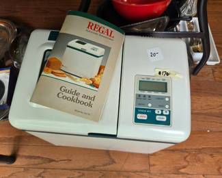 #176	Regal Automatic Bread Machine	 $20.00 
