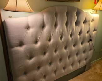 #139	Upholstered Button Back Headboard - Queen Size 	 $30.00 
