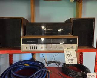 #261	Vintage General Electric Tuner/Turntable w/speakers Works	 $75.00 
