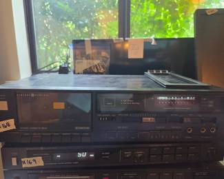 #168	General Electric Vintage Stero Cassette Deck - Works 	 $35.00 
#169	General Electric Vintage Synthesizer FM/AM Stero Tuner	 $35.00 
#170	General Electric Vintage Stero Integrated Amplifier	 $35.00 
