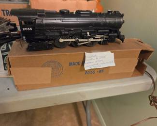 #279	Vintage Lionel O Gauge #2055 with whistle Locomotive	 $75.00 
