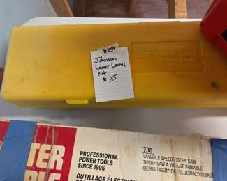 #259	Johnson Laser Level Kit	 $25.00 
