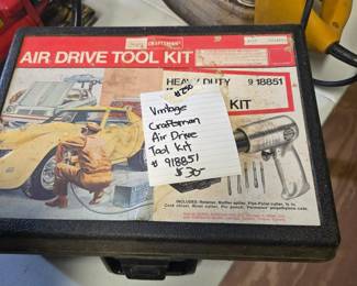 #250	Vintage Craftsman Air Drive Tool Kit #918851	 $30.00 
