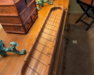 #143	Napastyle Wood Cutting Board w/Italian/Baguette Bread - 29.5" Long	 $25.00 
