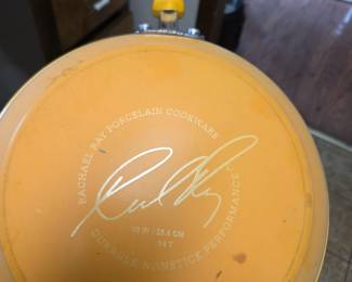 #183	Rachael Ray Set of 5 pieces Non Stick Porcelain Cookware - Mustard	 $30.00 

