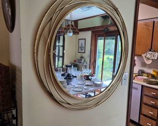 #115	Gold Painted Circular Mirror - 36x36	 $50.00 
