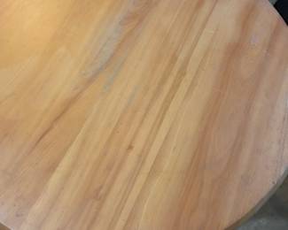 #213	Round Wood Table (as is small finish issues) - 24.5 Diameter x 21"T	 $25.00 
