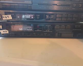#168	General Electric Vintage Stero Cassette Deck - Works 	 $35.00 
#169	General Electric Vintage Synthesizer FM/AM Stero Tuner	 $35.00 
#170	General Electric Vintage Stero Integrated Amplifier	 $35.00 
