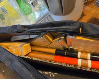 #198	SportsCraft Croquet in a Bag - almost new	 $40.00 
