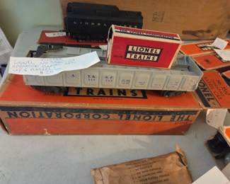 #276	Vintage Lionel O Gauge #3562 Operating barrel car with 6 barrels with box	 $25.00 
