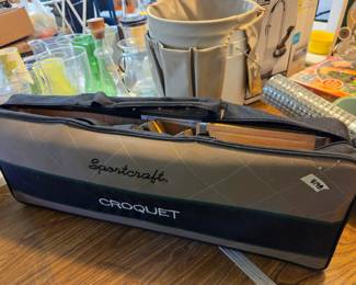 #198	SportsCraft Croquet in a Bag - almost new	 $40.00 
