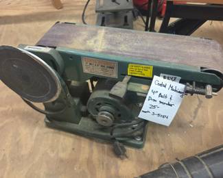 #243	Central Machiner 4" Belt & Disc Sander Model S-5154	 $25.00 
