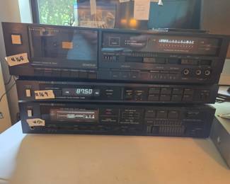 #168	General Electric Vintage Stero Cassette Deck - Works 	 $35.00 
#169	General Electric Vintage Synthesizer FM/AM Stero Tuner	 $35.00 
#170	General Electric Vintage Stero Integrated Amplifier	 $35.00 

