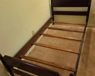 #152	Wood Twin Bed w/wood side rails & Slats	 $50.00 
#153	Wood Twin Bed w/wood side rails & Slats	 $50.00 
