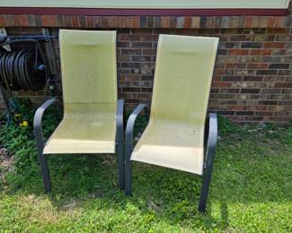 #222	Set of 2 Aluminum Chairs	 $20.00 

